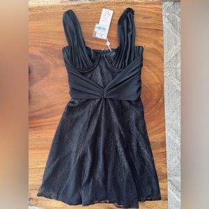 Oh Polly corset lace dress NWT